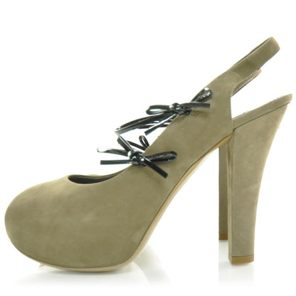 Louis Vuitton Nubuck Calfskin Varennes Sandals 39 Taupe 2 of 9