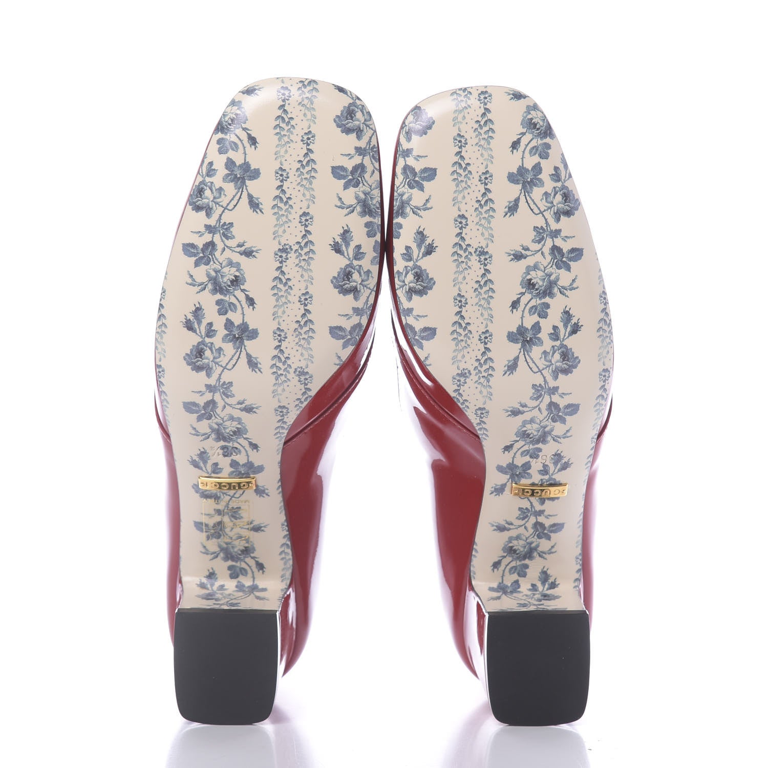 Gucci Vernice GG Victoire 55mm Loafer Pumps 36.5 Hibiscus Red 7 of 10