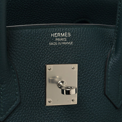 Hermes Togo Swift Officier Birkin 35 Vert Cypress Bleu Zellige 6 of 15