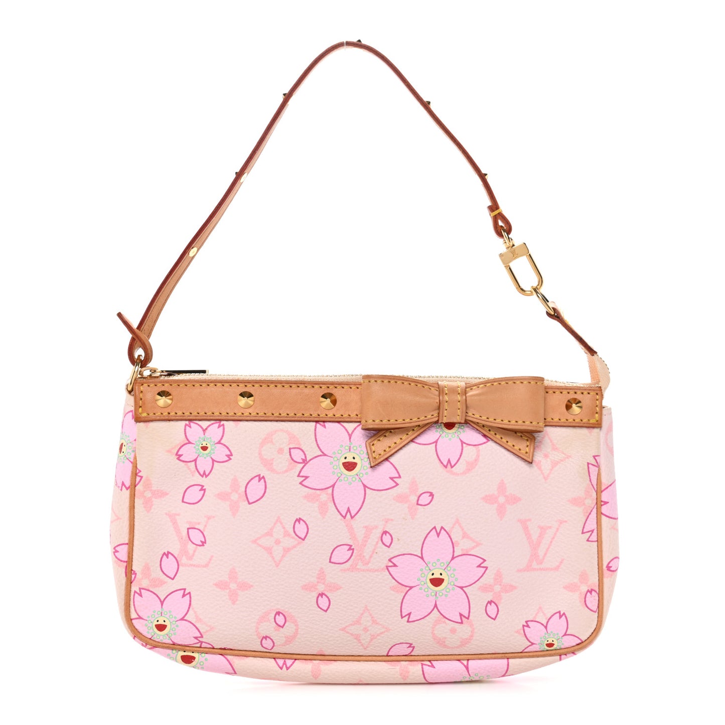 Monogram Cherry Blossom Pochette Accessories Pink