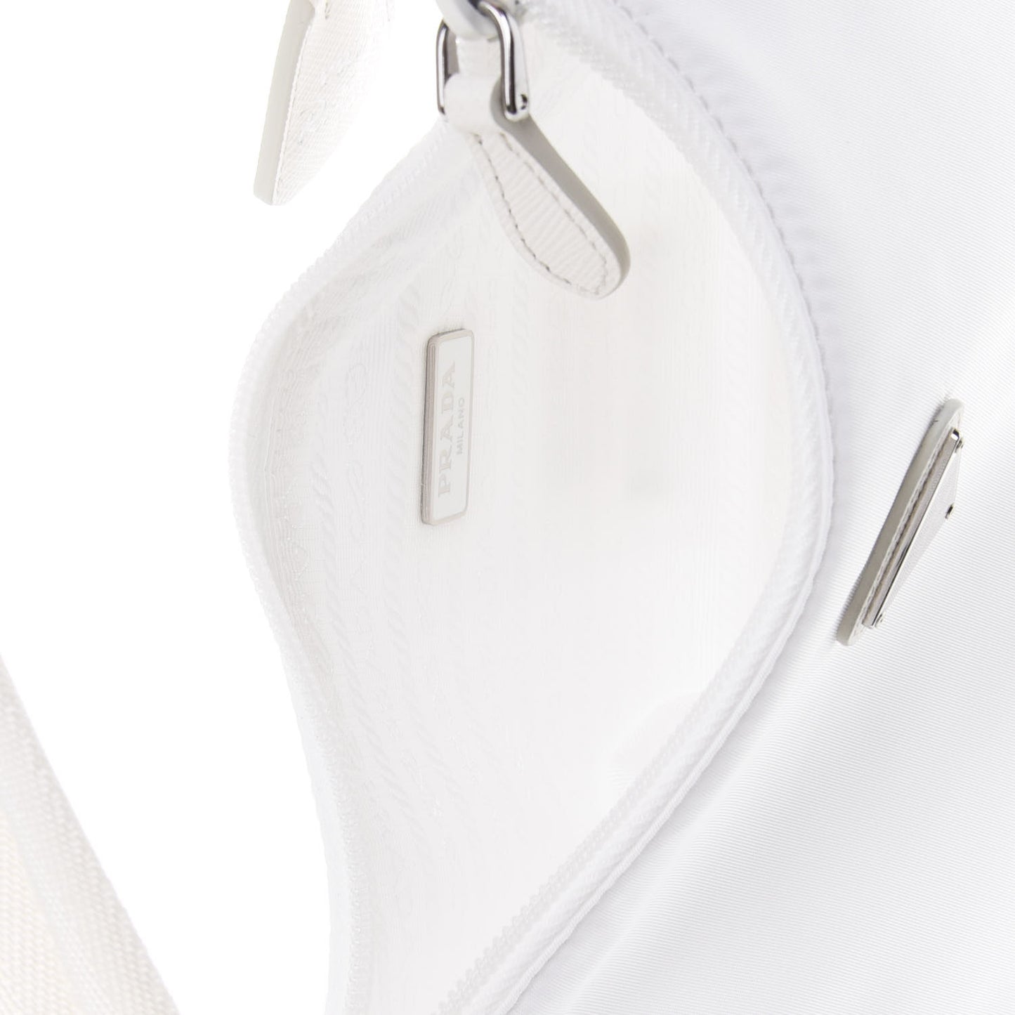 Tessuto Nylon Mini Re-Edition 2000 Bag White