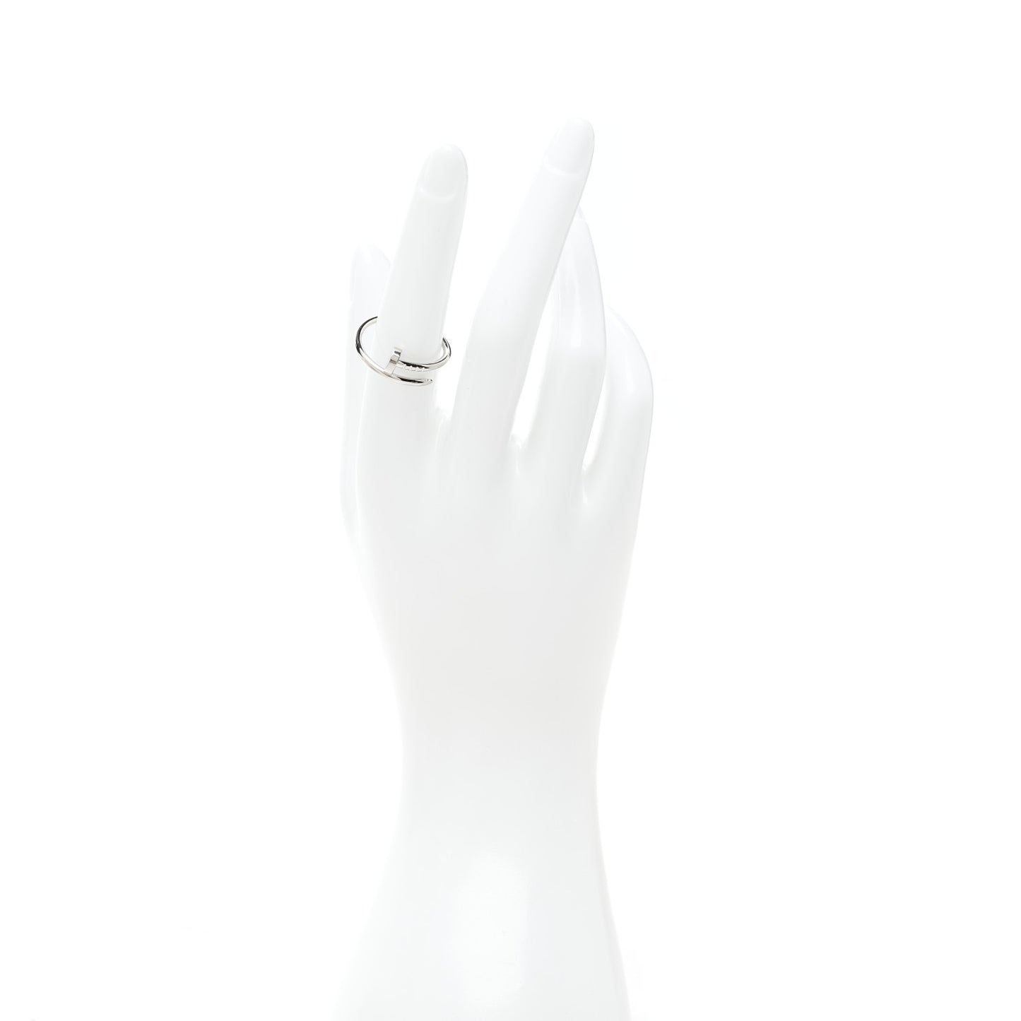 18K White Gold Small Juste Un Clou Ring 55 7.25