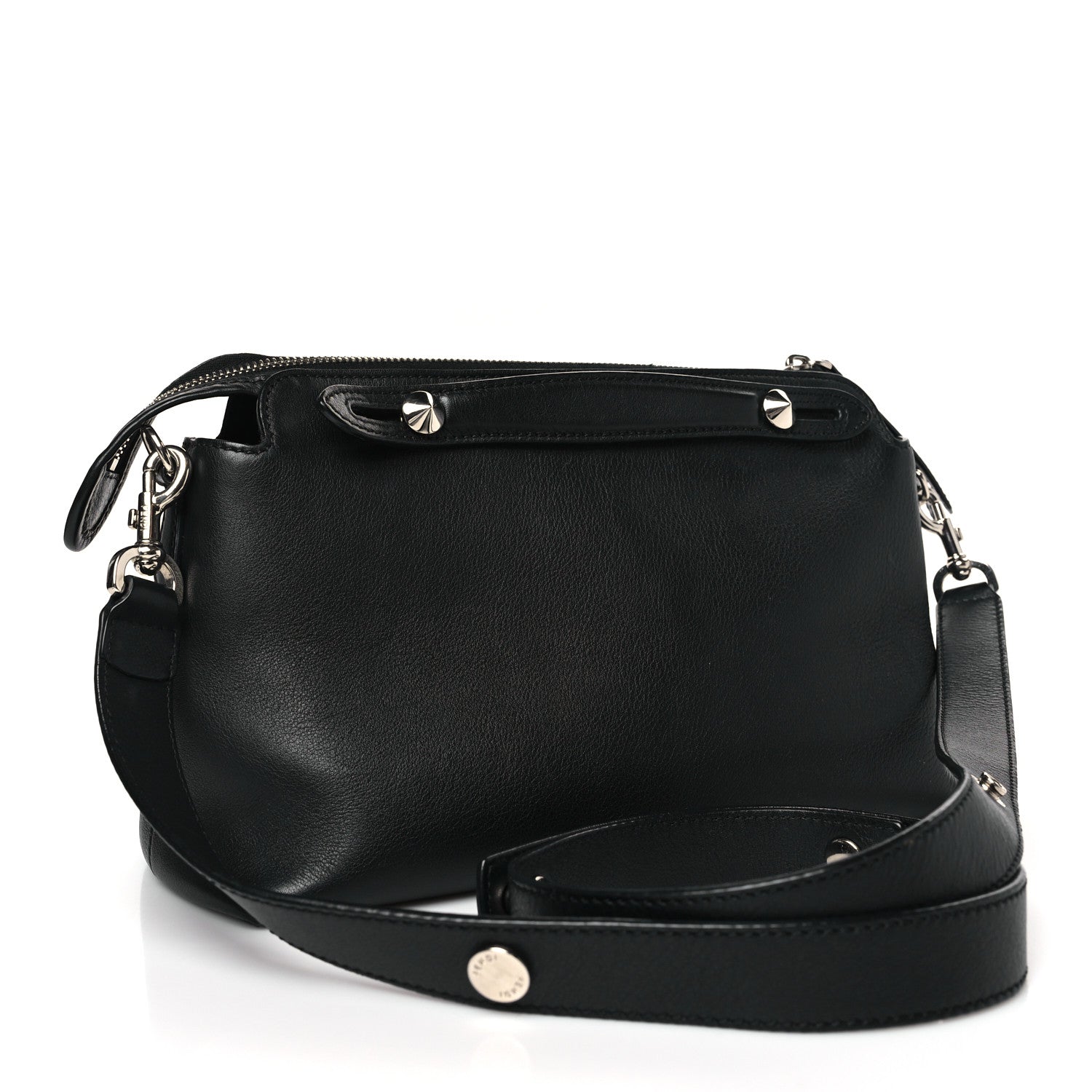 Fendi Vitello Dolce Medium By The Way Boston Bag Black 3 of 9