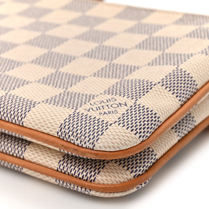 Louis Vuitton Damier Azur Double Zip Pochette 12 of 15