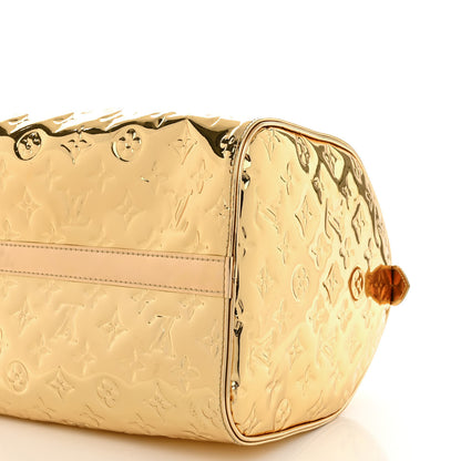 Louis Vuitton Monogram Miroir Speedy 30 Gold 9 of 12