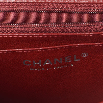 Chanel Caviar Quilted Mini Rectangular Flap Red 8 of 9