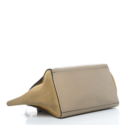 Celine Drummed Calfskin Suede Medium Trapeze Dune 5 of 16