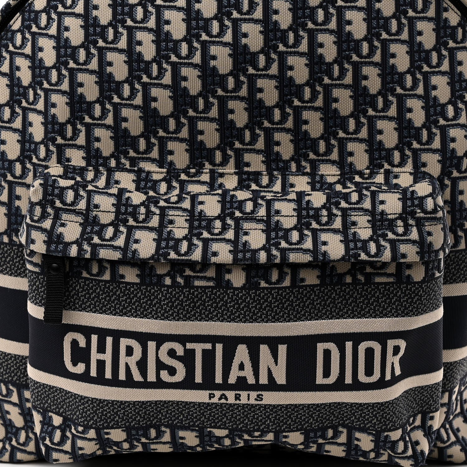 Christian Dior Oblique Diortravel Backpack Blue 8 of 10