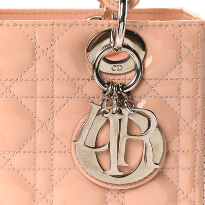 Christian Dior Patent Cannage Medium Lady Dior Light Pink 8 of 10