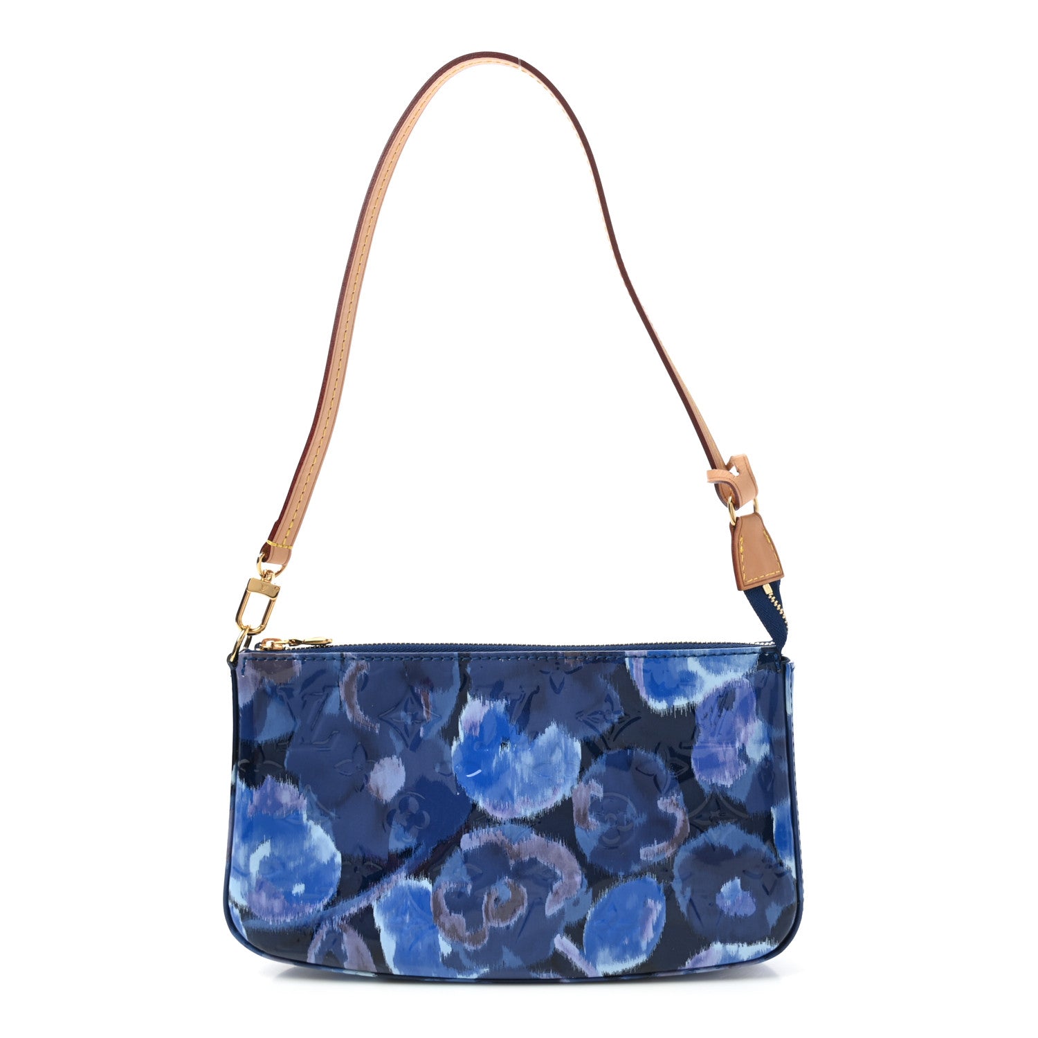 Louis Vuitton Vernis Ikat Pochette Accessories NM Grand Blue 1 of 8