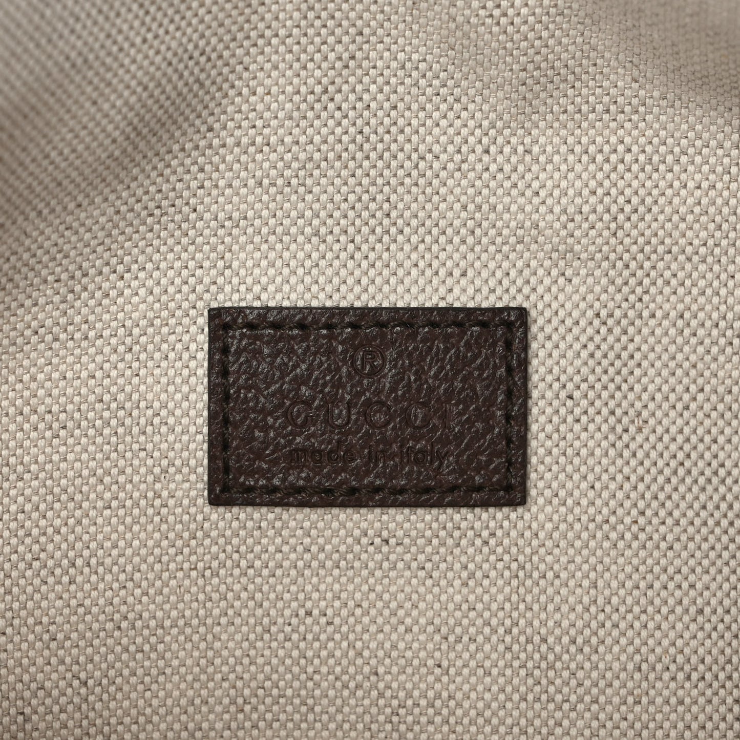 Monogram Jumbo GG Textured Dollar Calfskin Web Belt Bag Camel Ebony New Acero