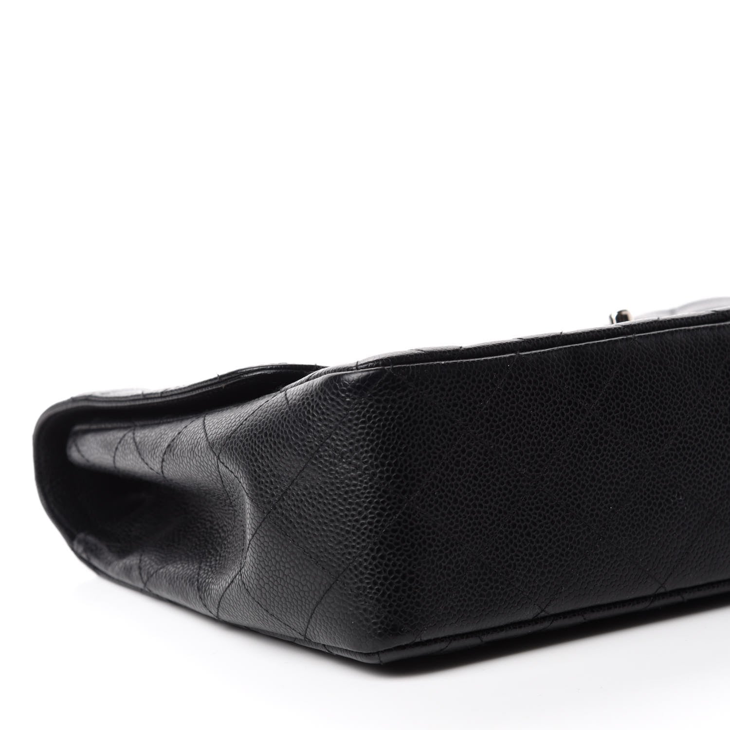Chanel Caviar Quilted Jumbo Single Flap Black 6 of 11