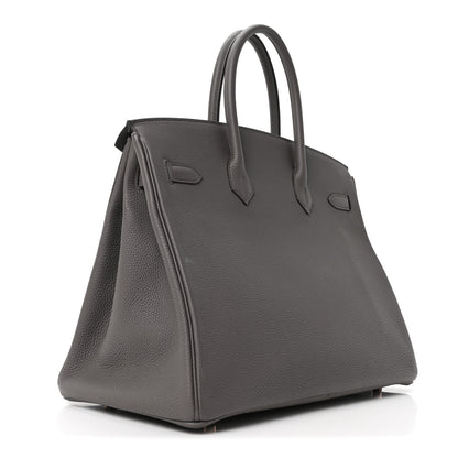 Hermes Togo Birkin 35 Etain 3 of 9