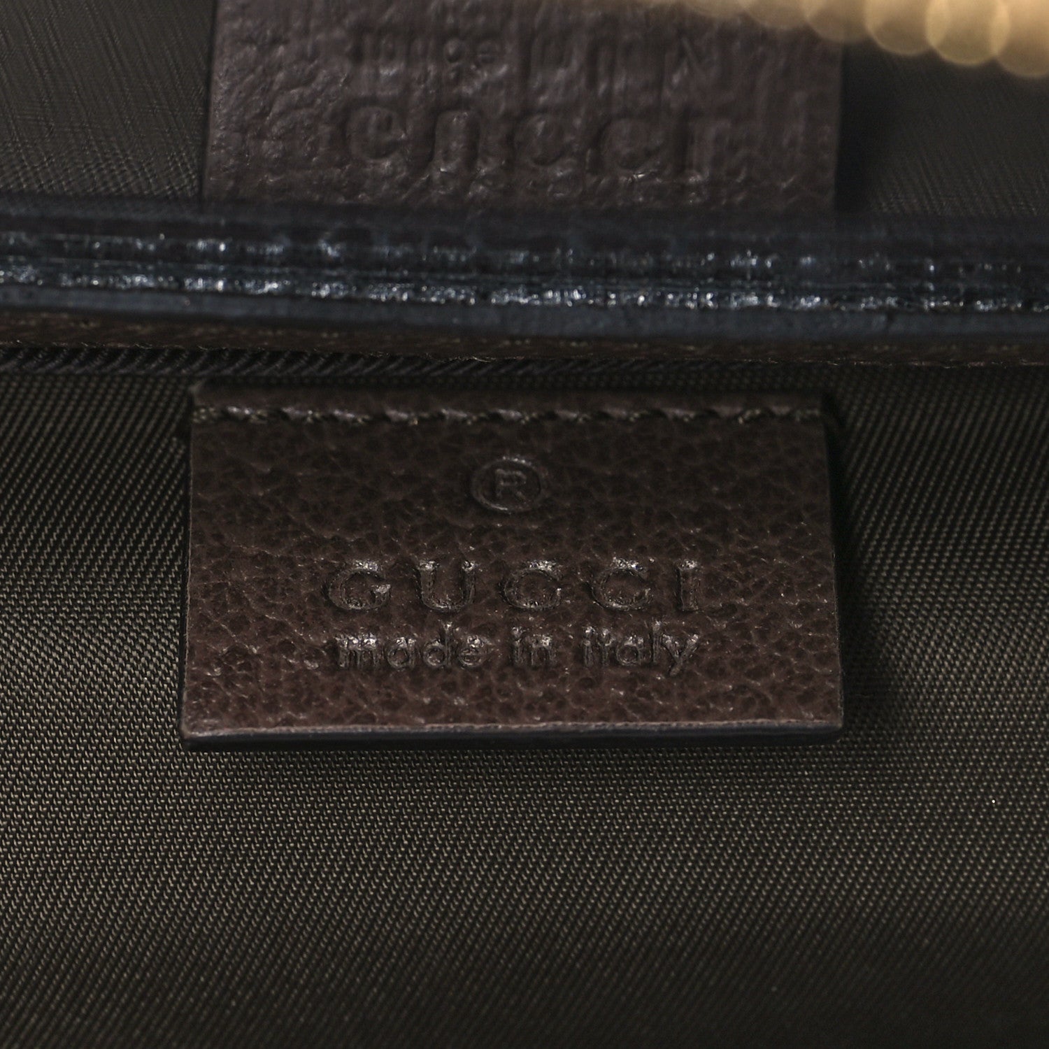 Gucci GG Supreme Monogram Textured Calfskin Web Ophidia Vanity Cosmetic Case Beige Ebony New Acero 6 of 10