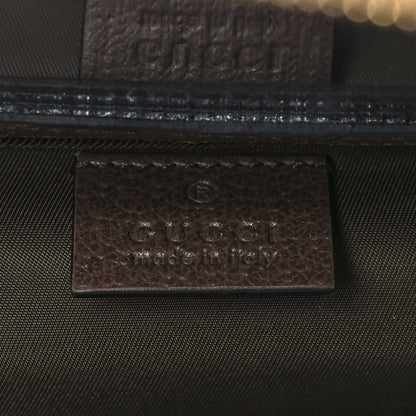 Gucci GG Supreme Monogram Textured Calfskin Web Ophidia Vanity Cosmetic Case Beige Ebony New Acero 6 of 10