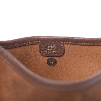 Hermes Veau Grizzly Taurillon Clemence Amazone Evelyne TPM Chamois Marron D'Inde 8 of 10