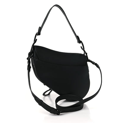 Christian Dior Ultra Matte Calfskin Saddle Bag With Strap Black 3 of 8