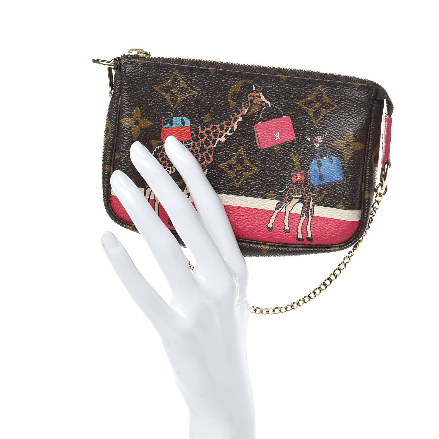 Louis Vuitton Monogram 2017 Christmas Animation Mini Pochette Accessories 2 of 7