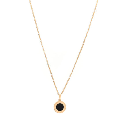 Bulgari 18K Yellow Gold Black Onyx BVLGARI BVLGARI Pendant Necklace 1 of 4