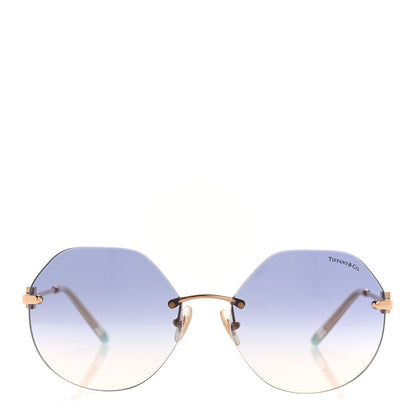 Tiffany Metal Round Sunglasses TF 3077 Rose Gold 2 of 8