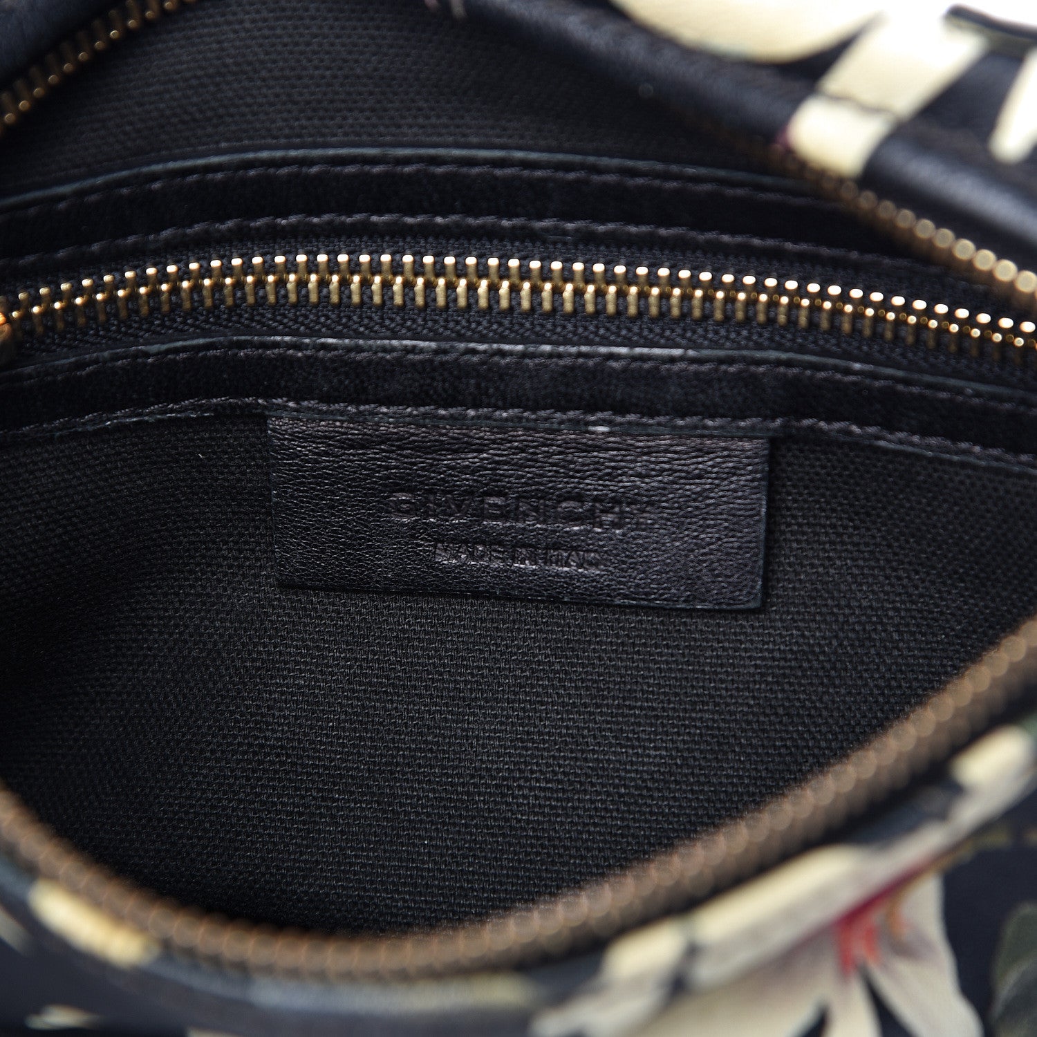 Givenchy Lambskin Magnolia and Moth Print Mini Pandora Black 6 of 13