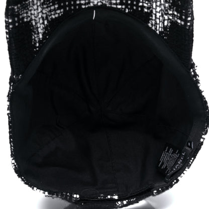 Chanel Tweed Cap Hat M Black White 5 of 6