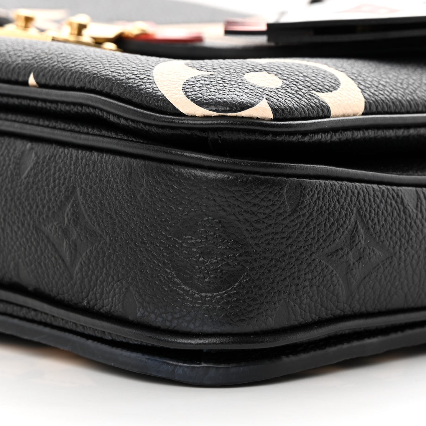 LOUIS VUITTON Empreinte Monogram Giant Crafty Pochette Metis Black Creme