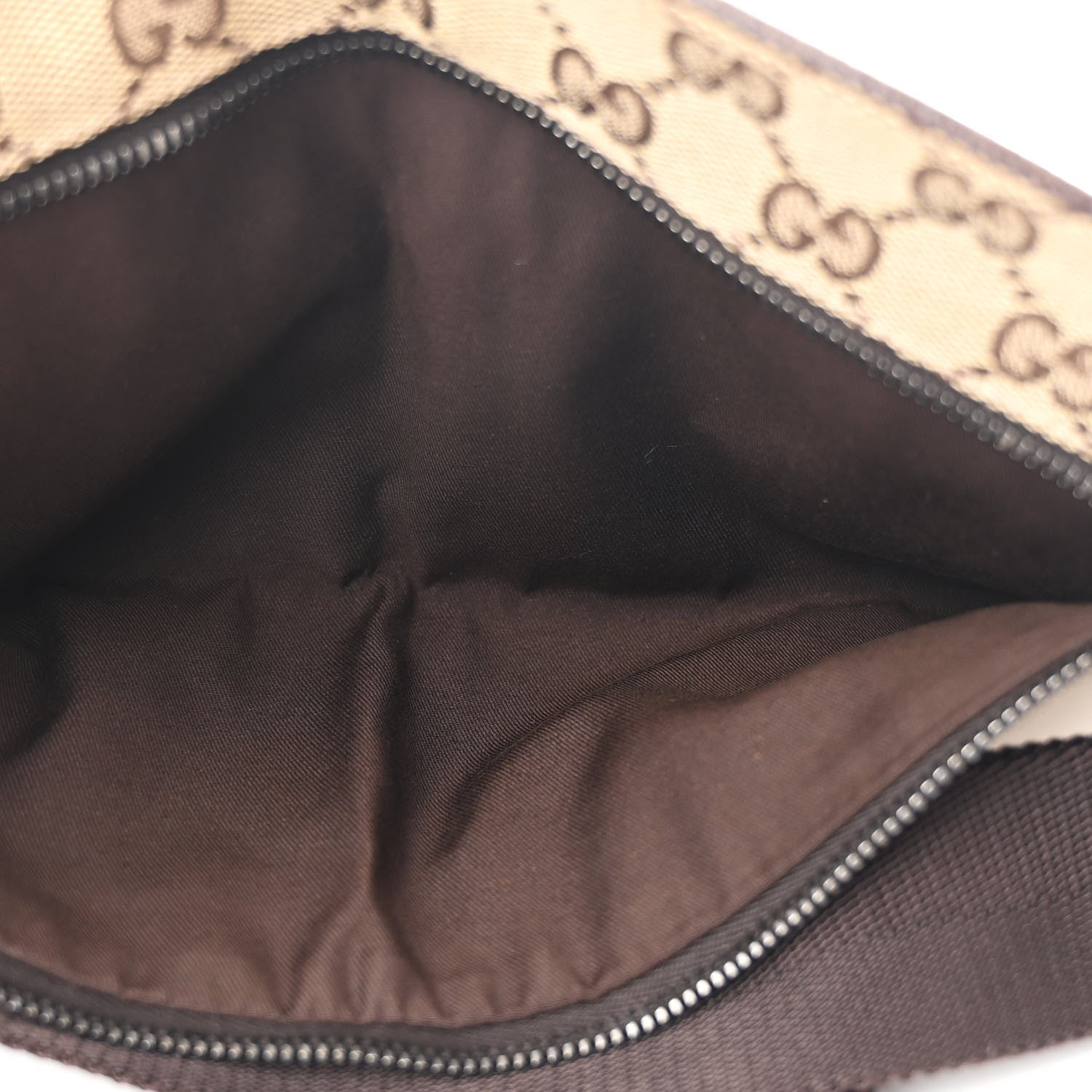 Gucci GG Monogram Double Pocket Belt Bag Dark Brown 5 of 10