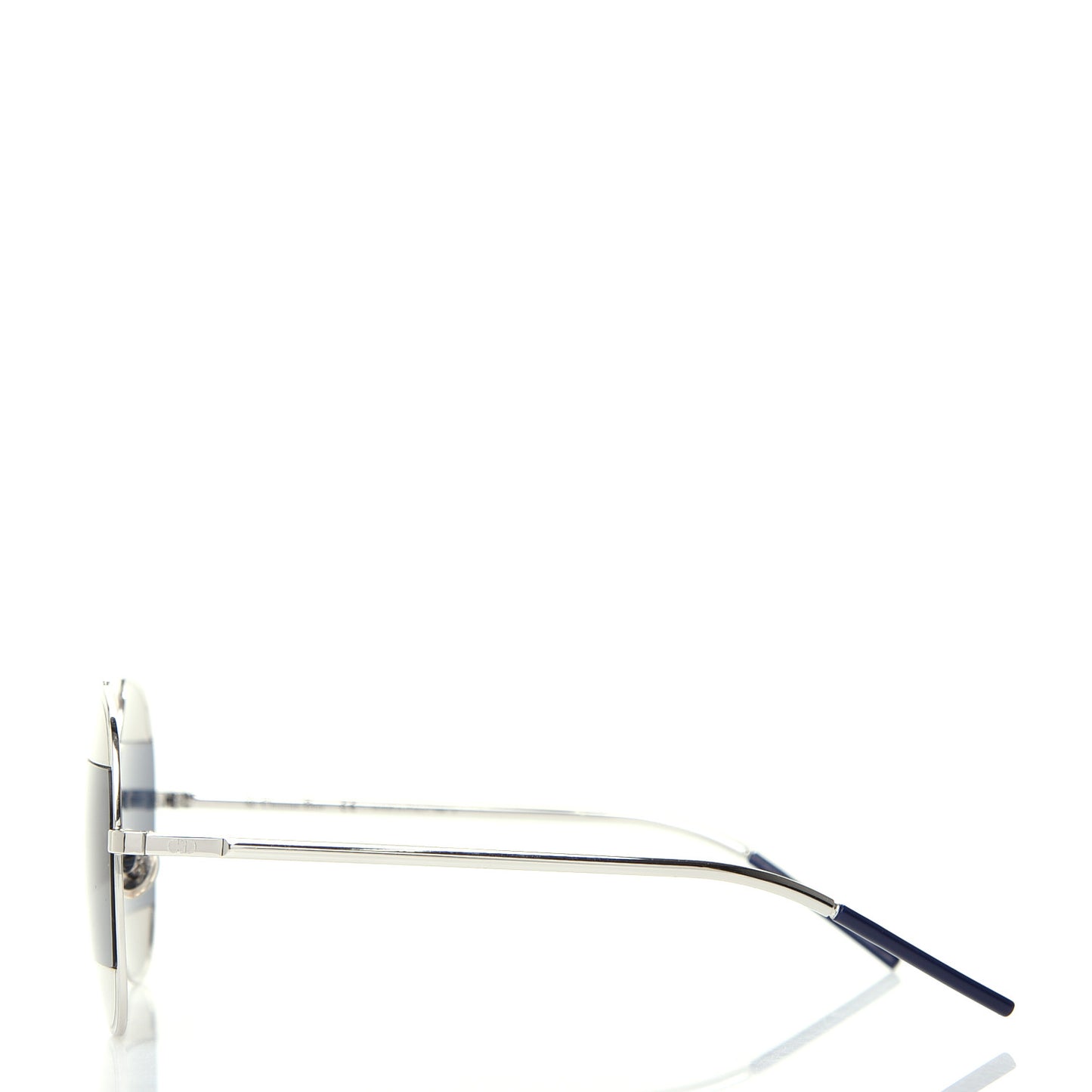 Metal Split 1 Aviator Sunglasses Silver Blue