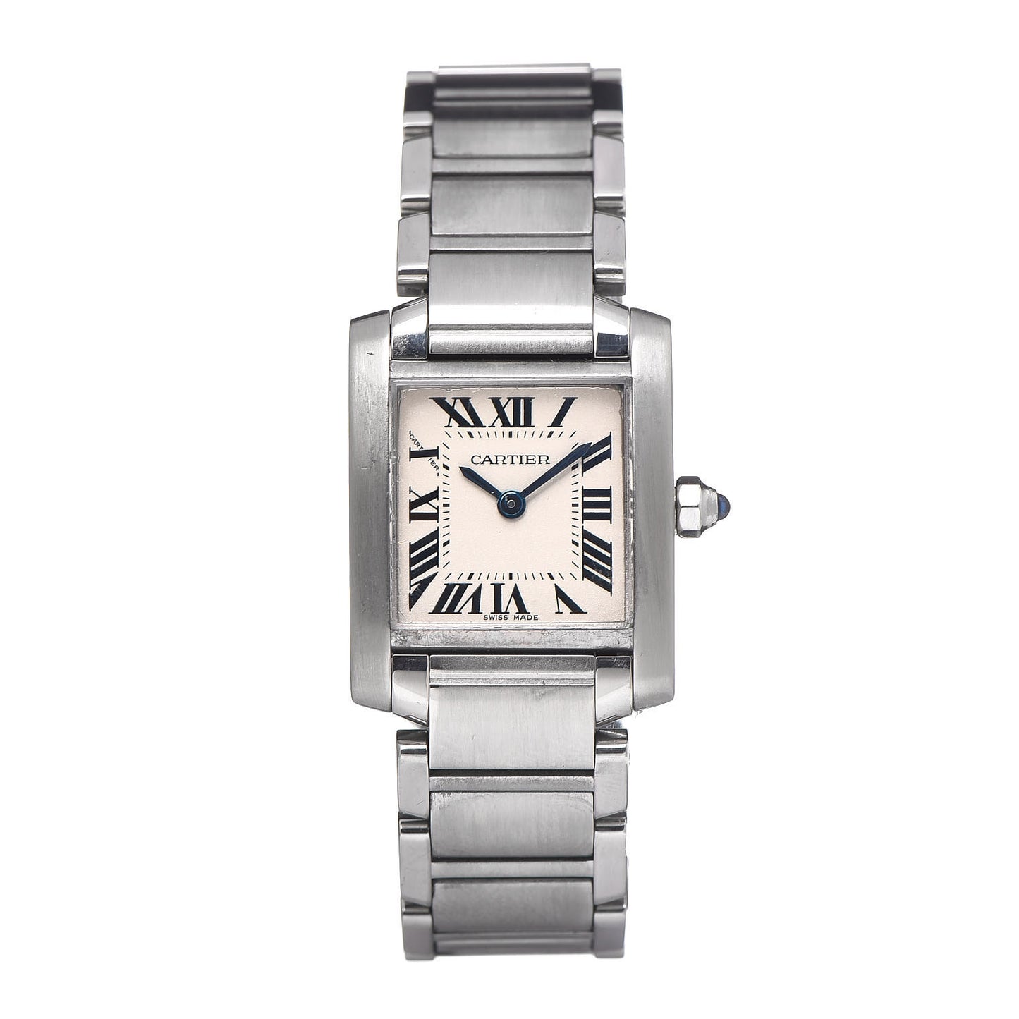 Stainless Steel 20mm Tank Francaise Quartz Watch