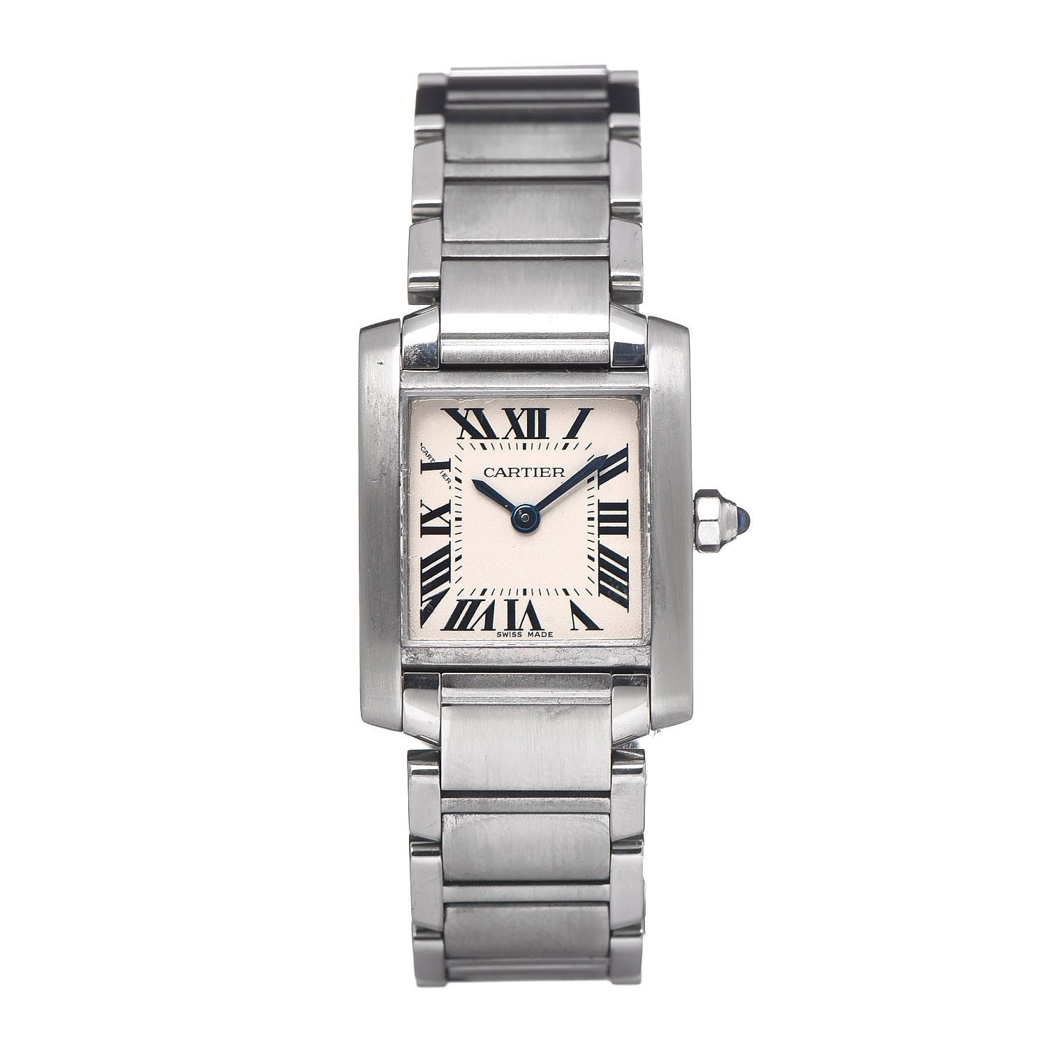 Cartier Stainless Steel 20mm Tank Francaise Quartz Watch 1 of 7