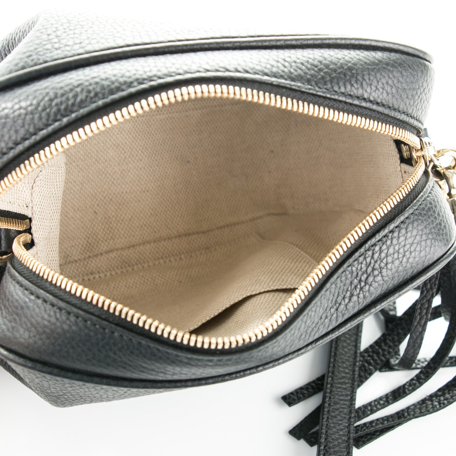 Gucci Pebbled Calfskin Small Soho Disco Bag Black 5 of 7