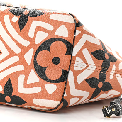 Louis Vuitton Monogram Giant Crafty Neverfull MM Creme Caramel 9 of 9