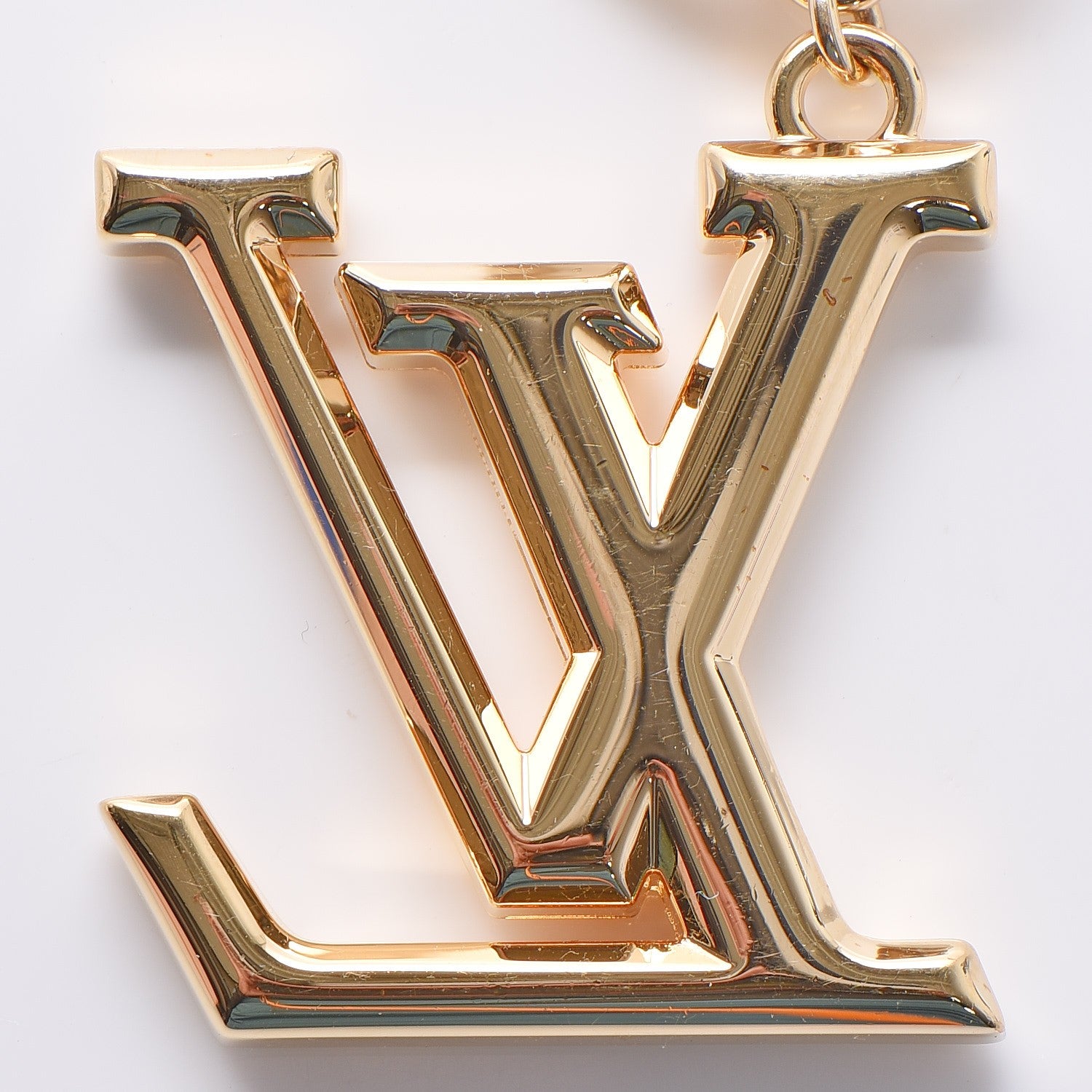 Louis Vuitton LV Facettes Bag Charm Key Holder Gold 3 of 6