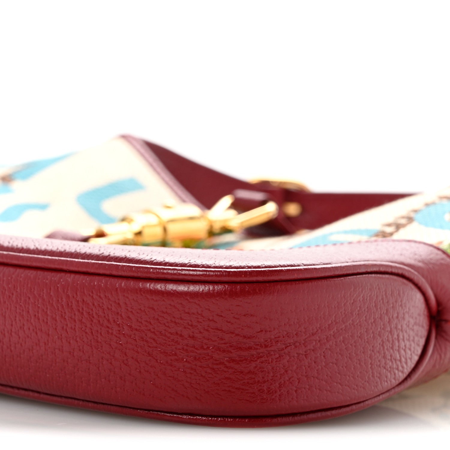 Gucci Canvas Calfskin 100 Centennial Music Small Jackie 1961 Hobo Ivory Red 9 of 13