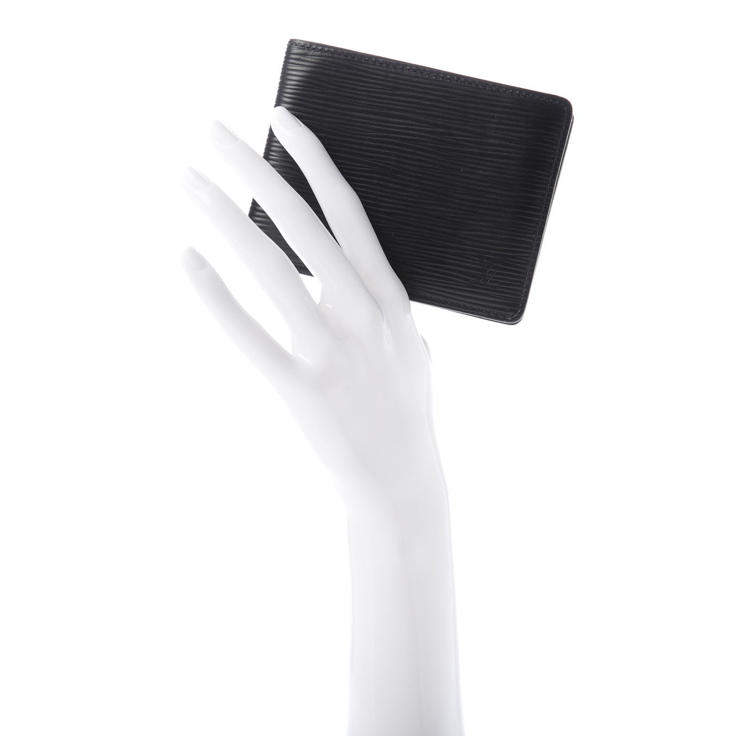 Louis Vuitton Epi Slender Wallet Black 2 of 7