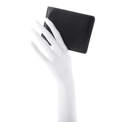 Louis Vuitton Epi Slender Wallet Black 2 of 7