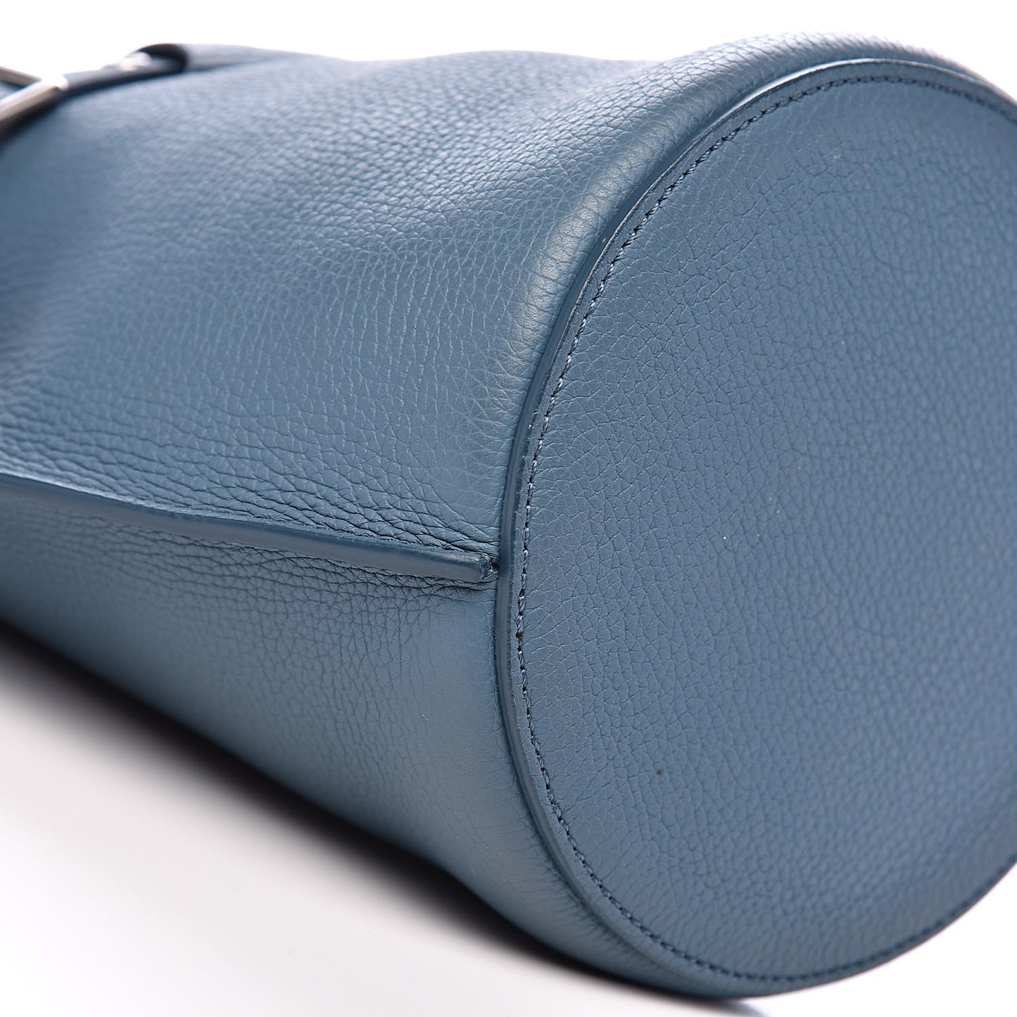 Supple Grained Calfskin Nano Big Bag Bucket Slate Blue