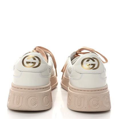 Gucci Calfskin GG Tennis Embossed Womens Platform 55mm Sneakers 39 White 5 of 9