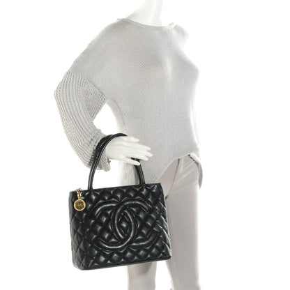 Chanel Caviar Quilted Medallion Tote Black 2 of 8