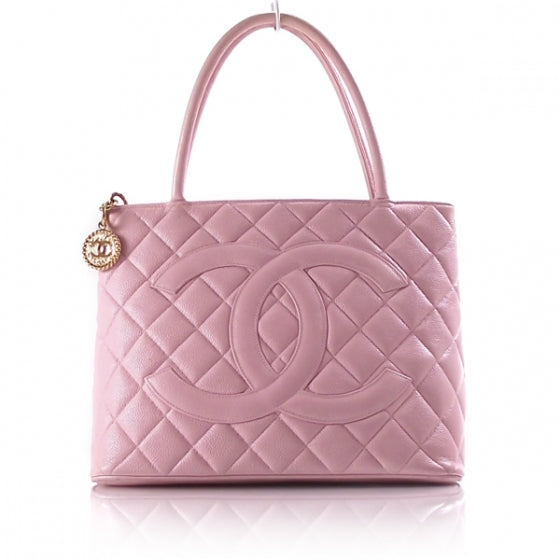 Chanel Caviar Medallion Tote Pink 1 of 12