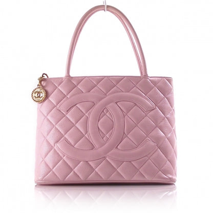 Chanel Caviar Medallion Tote Pink 1 of 12