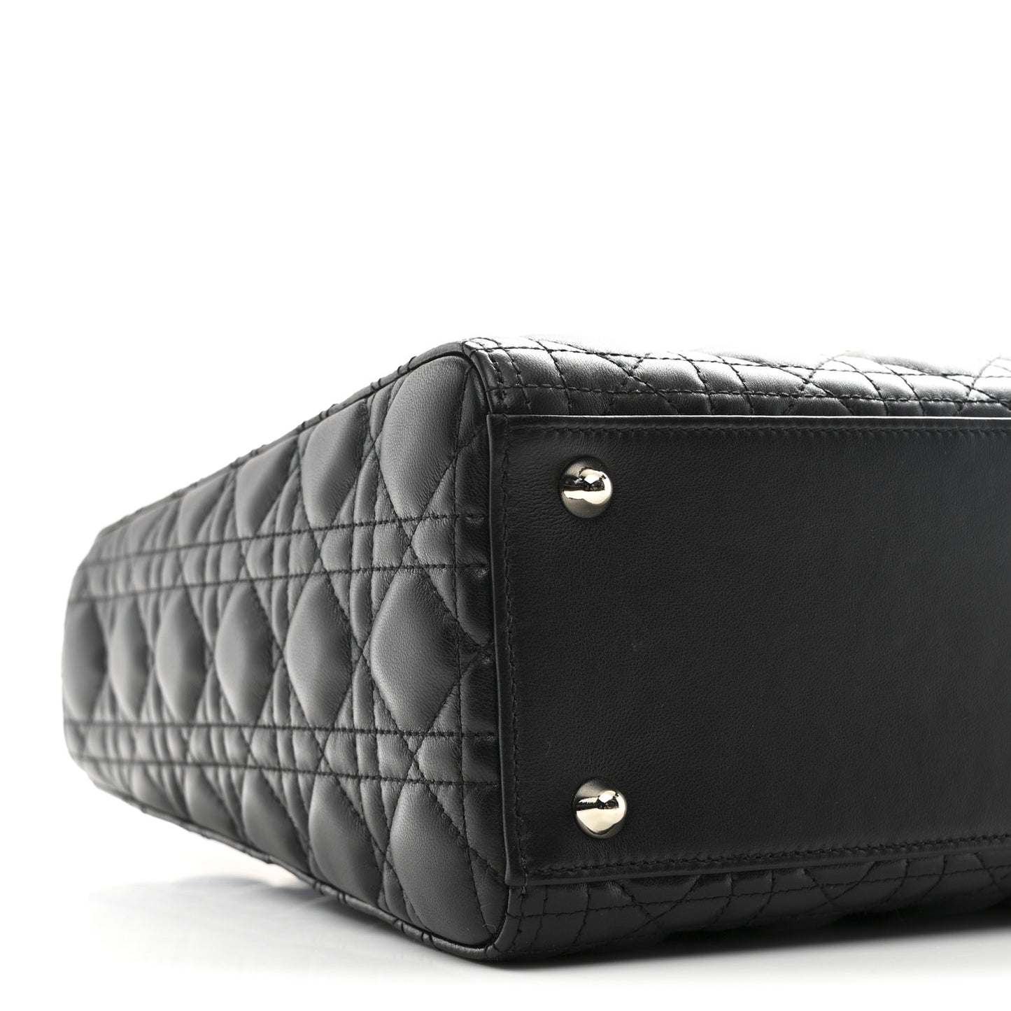 Lambskin Cannage Large Lady Dior Black