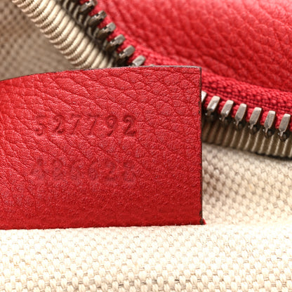 Gucci Grained Calfskin Small Logo Belt Bag Hibiscus Red 7 of 10