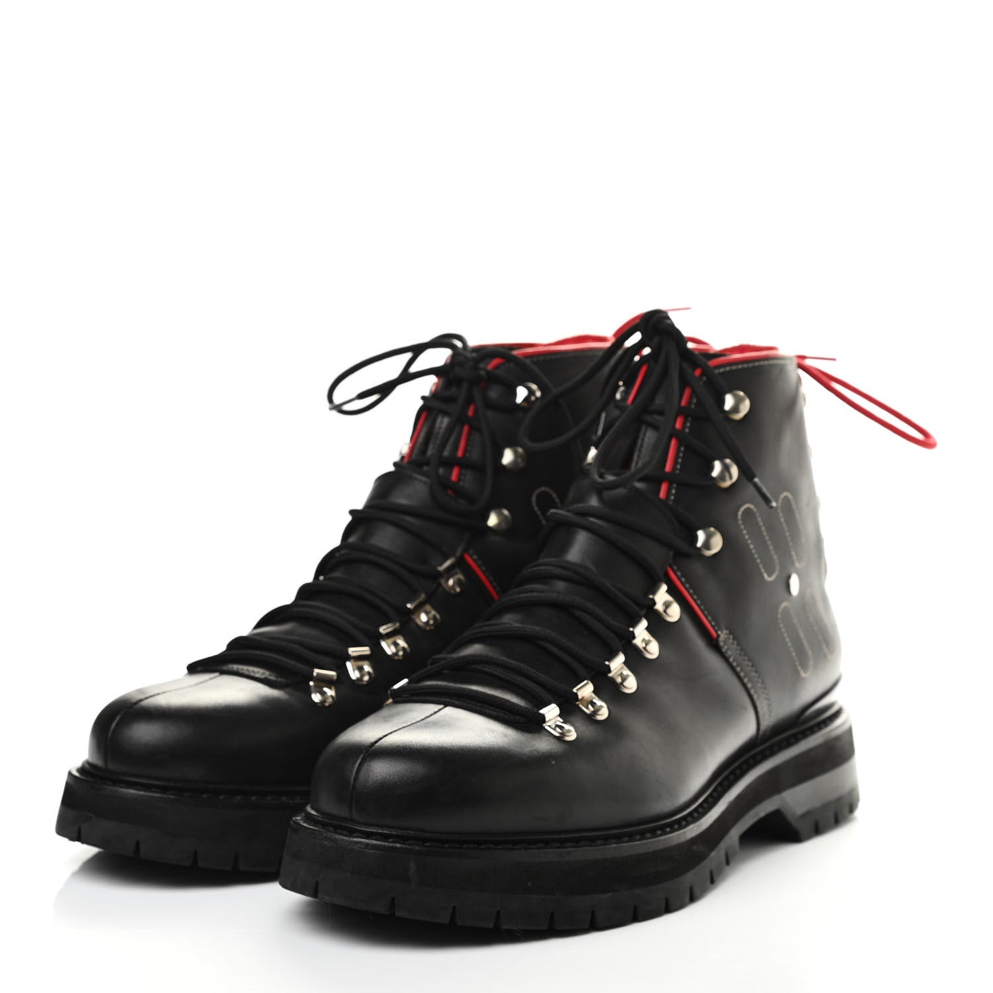 Calfskin Mens Pyrenees Lace Up Low Boot 45 Black