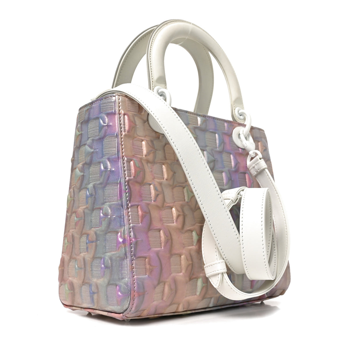 Christian Dior X DAISUKE OHBA Iridescent Calfskin Medium Lady Dior Art Pastel Multicolor 3 of 9