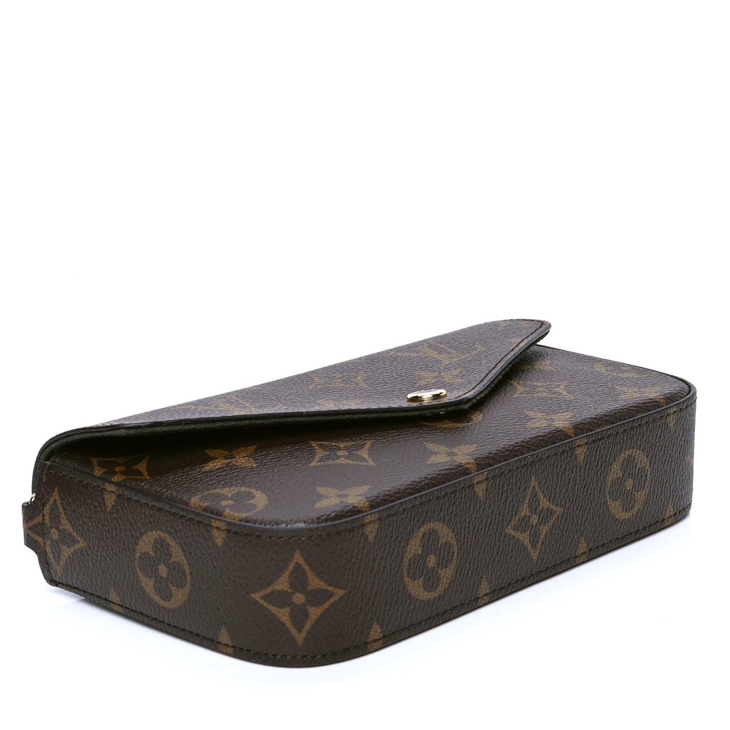 Monogram Felicie Strap & Go Kaki