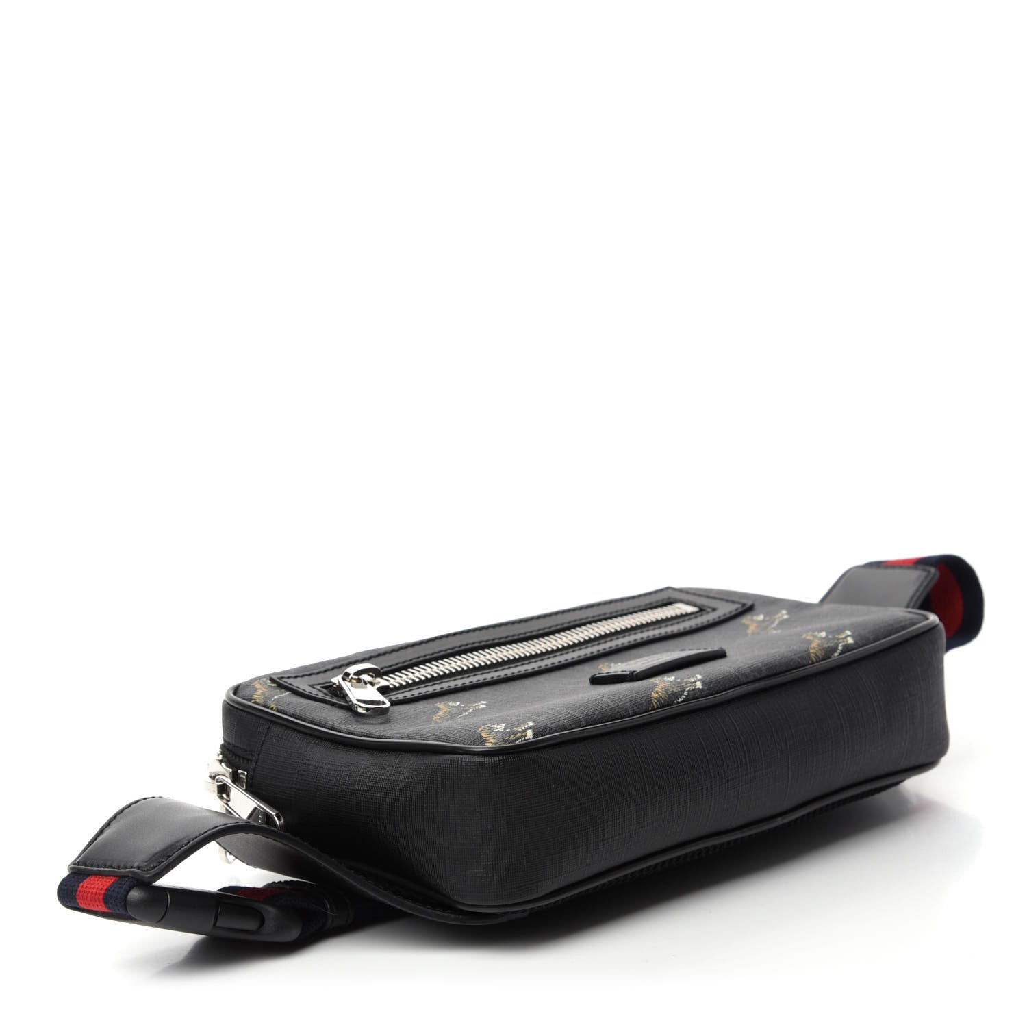 Gucci Soft GG Supreme Monogram Tigers Belt Bag Black Multicolor 4 of 11