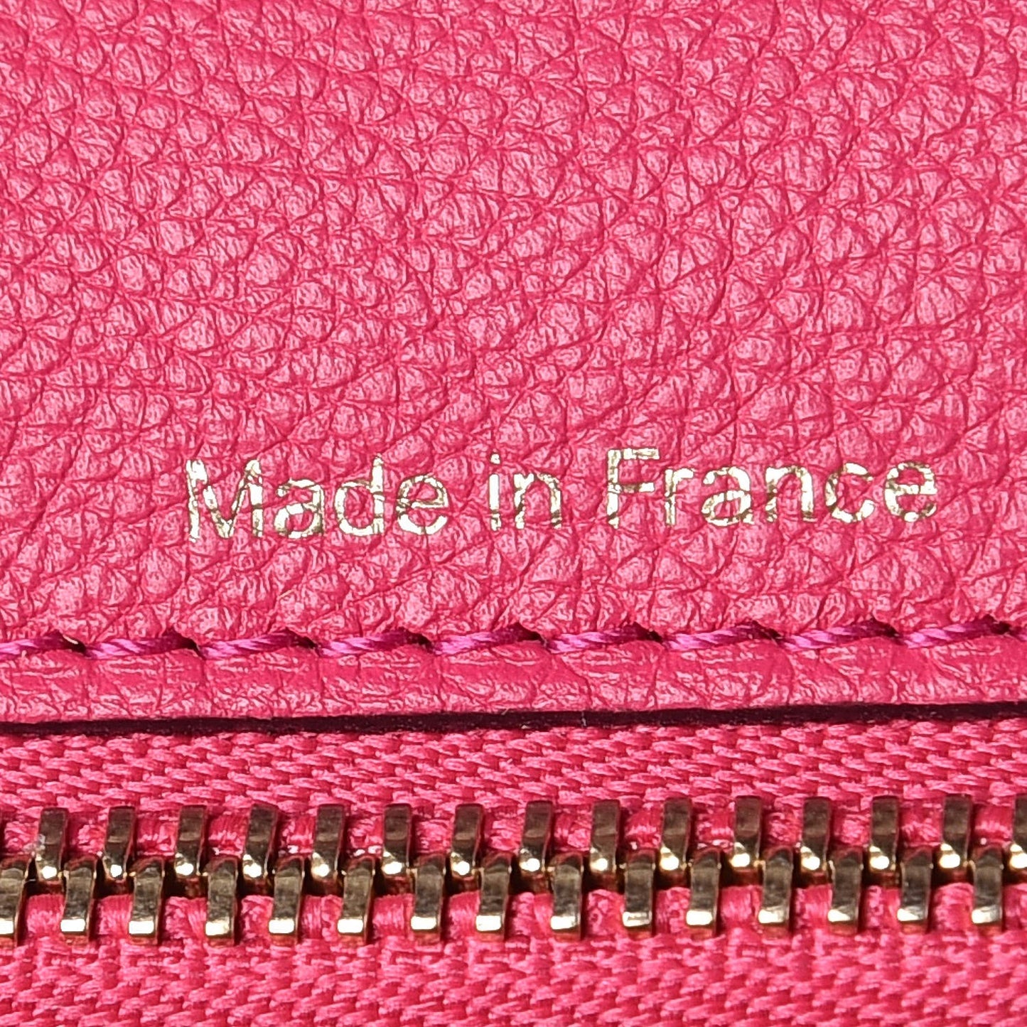 Grained Calfskin MM Brillant Satchel Pink