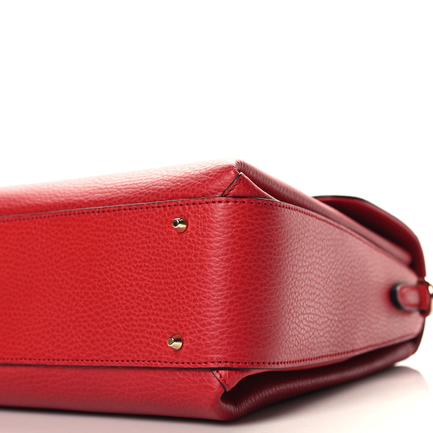 Dollar Calfskin Medium Interlocking G Top Handle Shoulder Bag Red